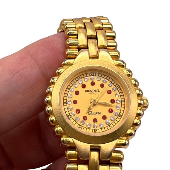 Westair Accessories - Vintage Westair 18k Gold Electroplated Quartz Watch, Japan Movement, New Battery